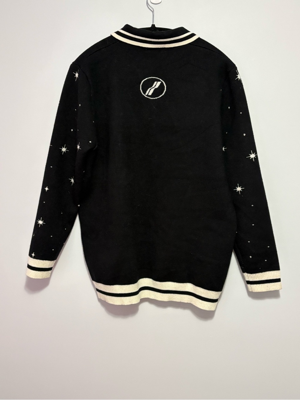 We11done Black Half-Zip Graphic Knit Sweater - Picture 6 of 8
